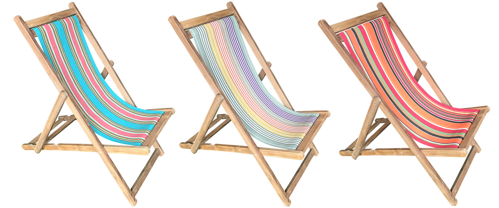 traditional beach deck chairs