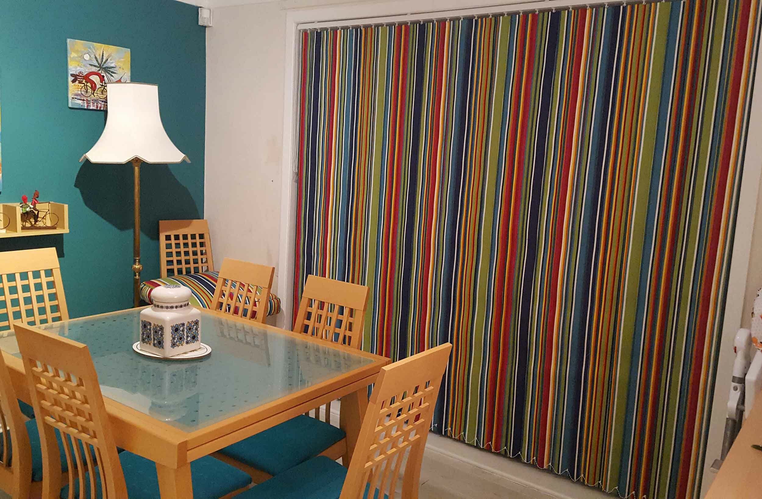 Striped Vertical Blind 