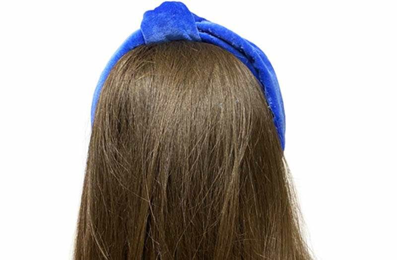 Blue Velvet Knot Headbands