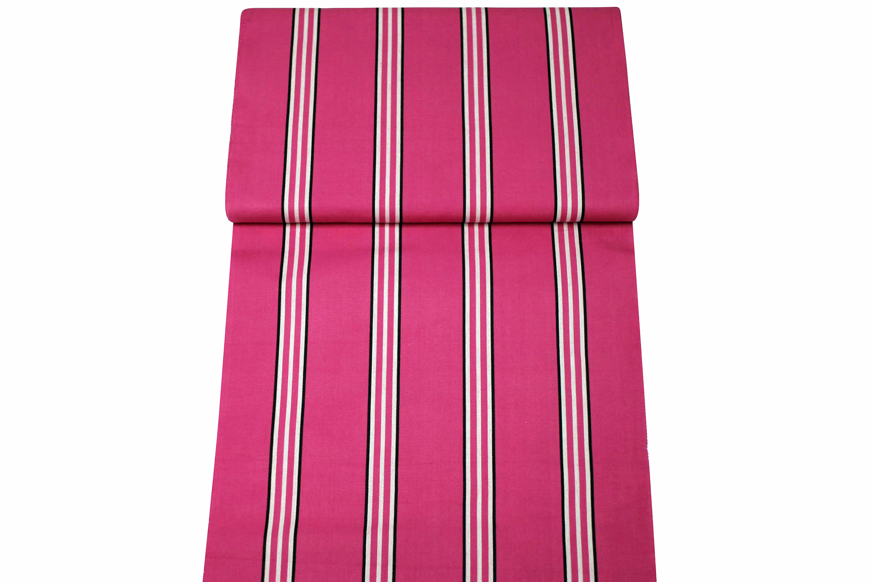 Pink Deckchair Canvas - Racquets Stripe