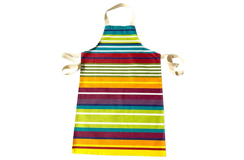 Turquoise, Green, Red Childrens Water Repellent Aprons