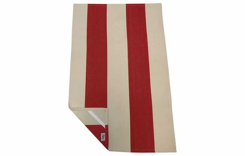 Red Stripe Tea Towels - Juggling Stripe