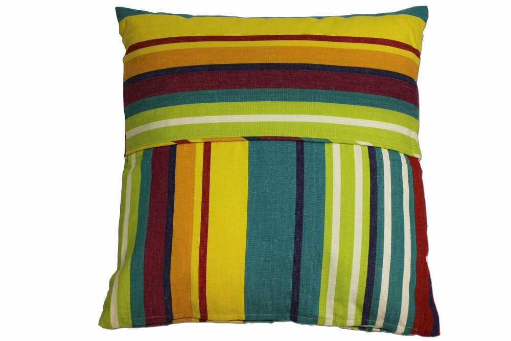 Striped Piped Cushions - Aerobics Stripe