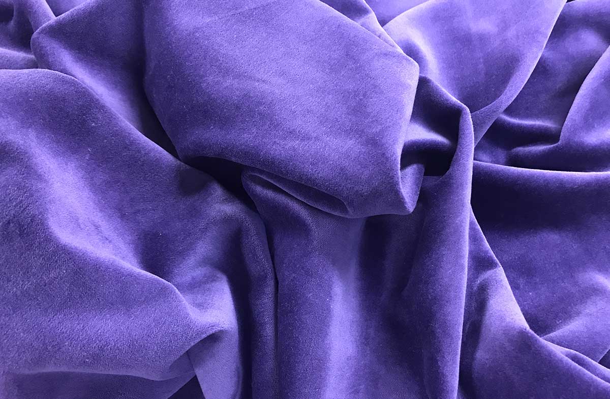 Purple Cotton Velvet Fabric | The Stripes Company | The Stripes Company ...