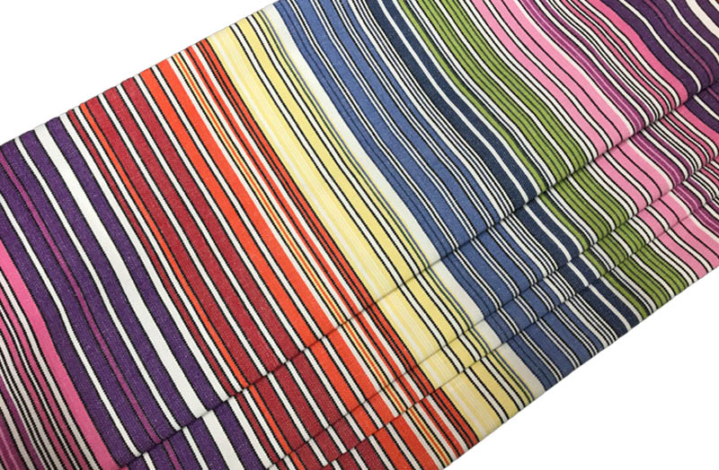 pretty striped roman blind