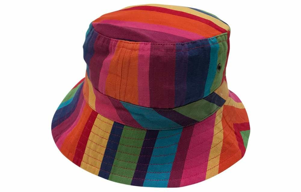 Rainbow Striped Bucket Hat from The Stripes Company
