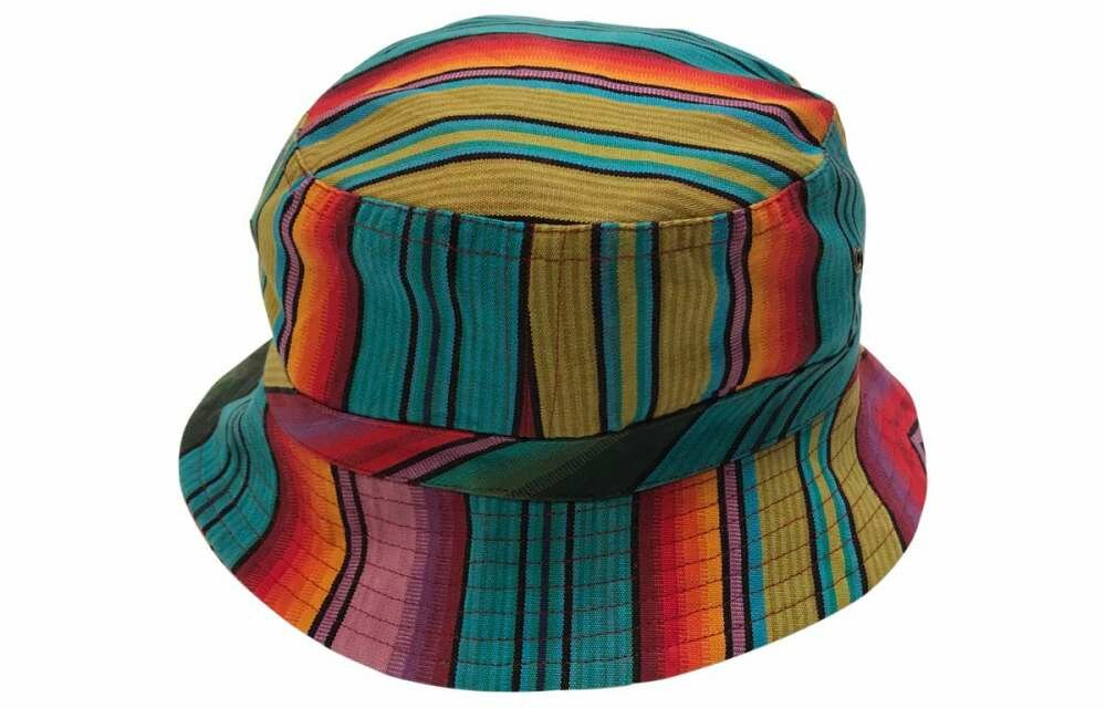 Striped Sun Hats | Sun Protection Hat blue, green, orange 