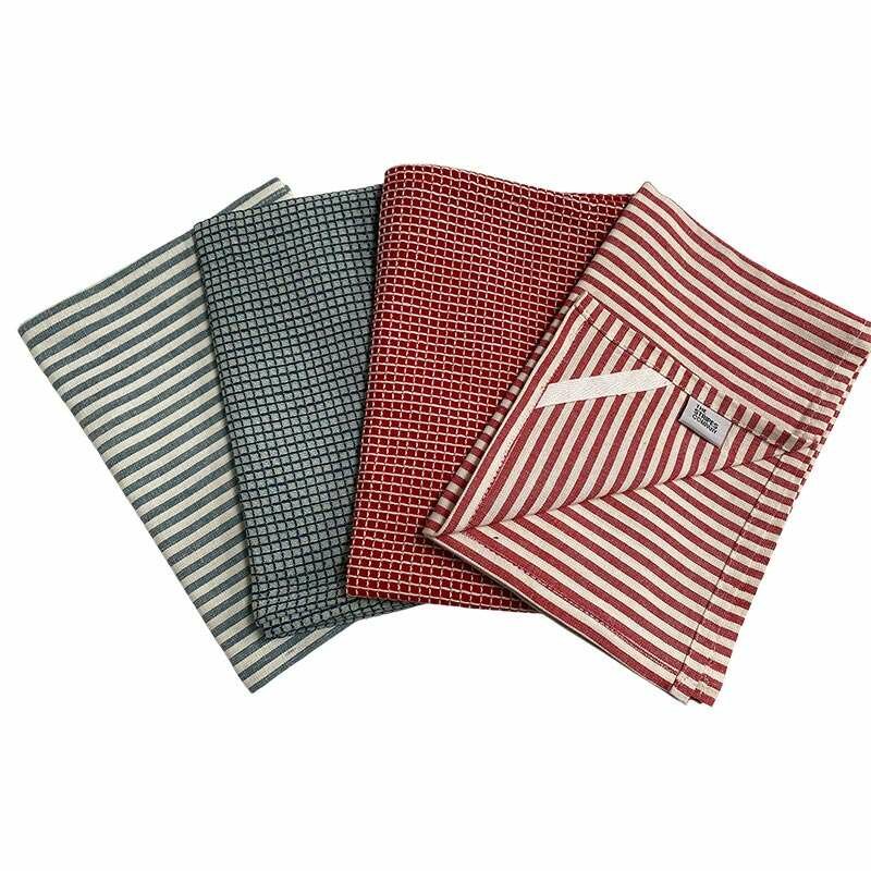 green red tea towels