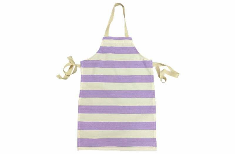 Purple and White Striped Childrens Aprons