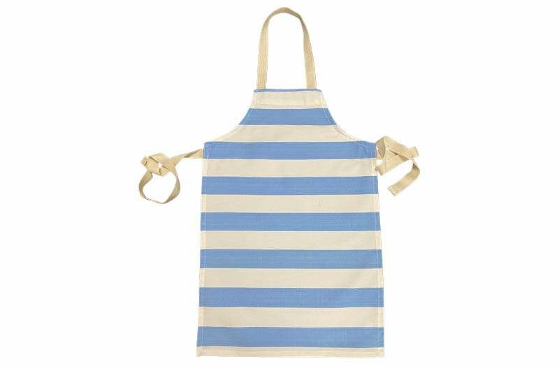 Sky Blue and White Striped Childrens Aprons