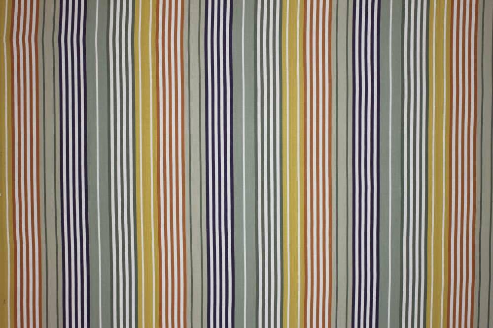Sage Green Striped Oilcloth Fabrics | Wipeable Stripe Fabrics - Boules Stripe
