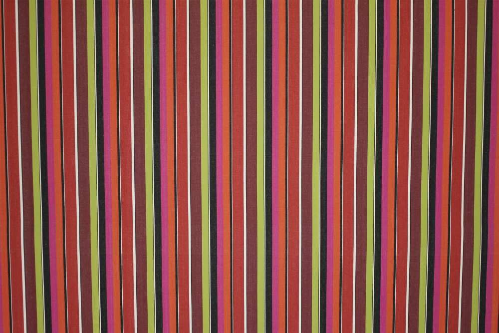 Hunting Fuschia Striped Fabric