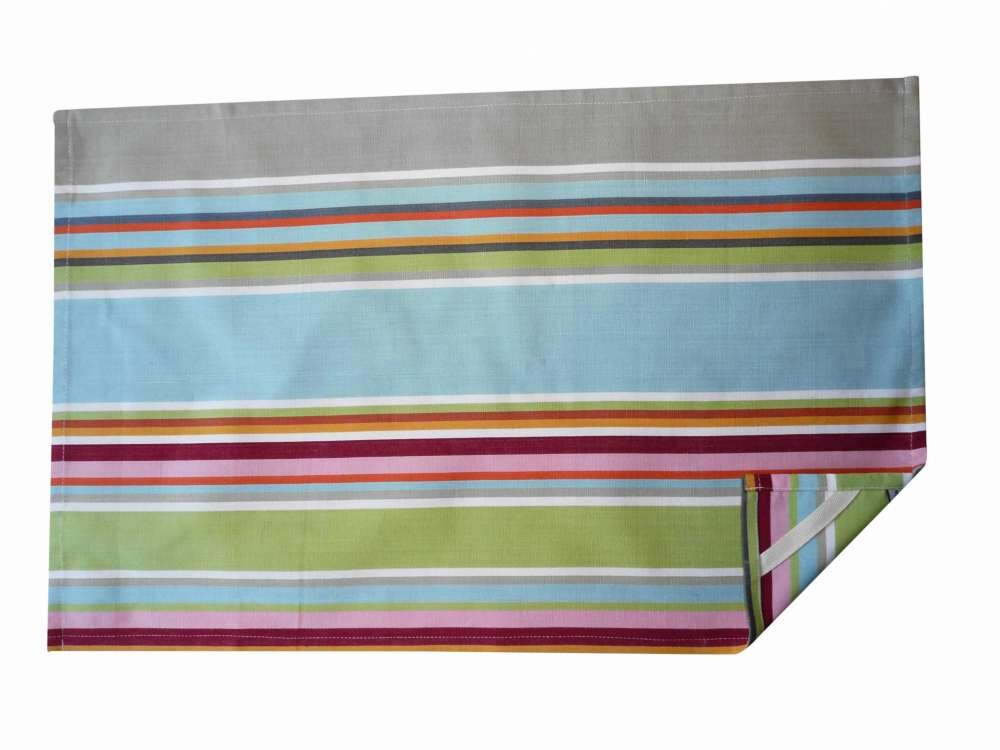 Duck Egg Blue Striped Tea Towels | Cricket Stripe