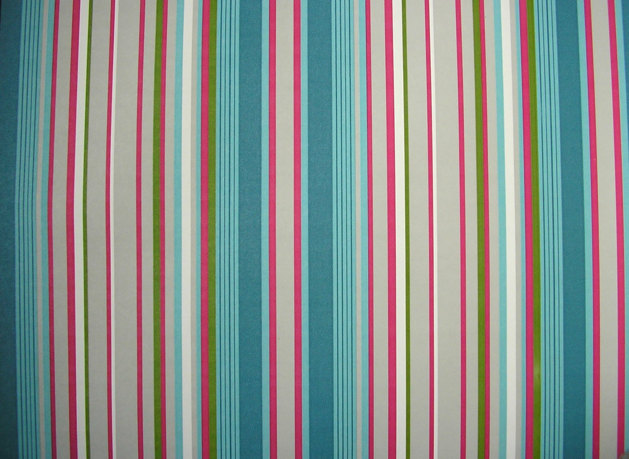 Petrol Blue Striped Wallpaper