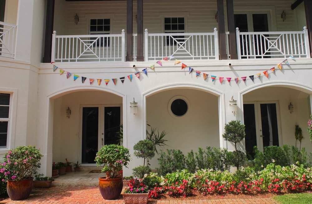Striped Wedding Bunting