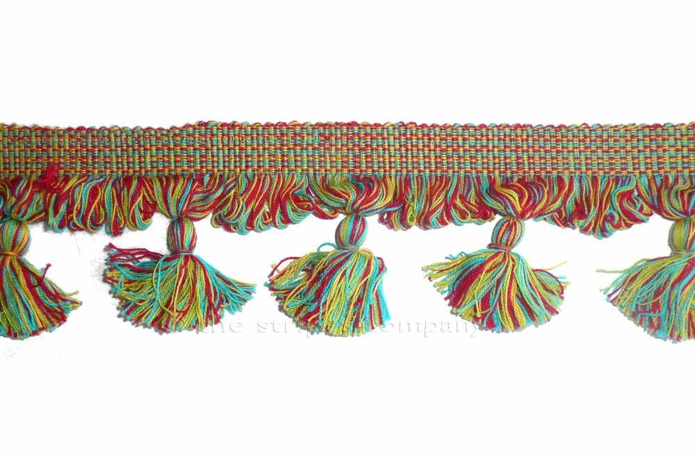 Multi Colour Tassel Fringe